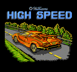 High Speed Title Screen